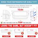 2 PACK Upgraded 240356402 Refrigerator Door Bin Replacement for Frigi.daire Refrigerator Door Shelf Parts LFSS2612TF0 LFSS2612TE0 FFSS2615TE0 Door Shelf Shelves By AMI PARTS (Length 15.38")