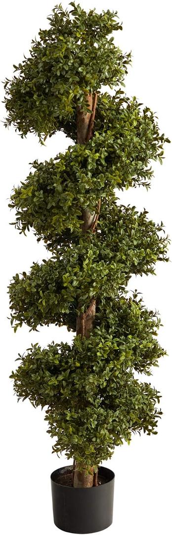 Nearly Natural 46in. Boxwood Spiral Topiary Artificial Tree