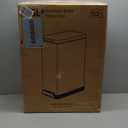 Home Zone Living 12 Gallon Slim Kitchen Trash Can with Soft Close Lid, Step Pedal, Bag Tuck Band, and Removable Liner, Stainless Steel, Silver