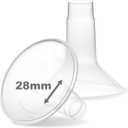 Nenesupply 28mm Flange Compatible with Medela Breast Pump Parts Replace 28mm Flange for Medela Accessories Compatible with Pump in Style Parts Symphony Swing Harmony Pump Work with Personalfit Flex
