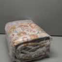 Vintage Low Pile Faux Wool Rug - 5x7 Washable Non Slip Boho Yellow Oriental Area Rug for Living Room, Bedroom, Farmhouse, Dining Room, Kitchen, Office