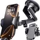 VANMASS [Pro Version] Universal Car Phone Mount [2025 Super Suction Cup] Phone Holder for Car, Cell Phone Car Mount for Windshield Dash Vent Truck Stand for iPhone 17 Pro Max 16 15 14 Samsung Android (Black)