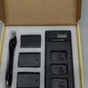 Artman NP-FW50 Battery 3-Pack and Upgraded 3-Slot ZV-E10 Battery LCD Charger for Sony ZV E10, Alpha A6500 A6400 A6300 A6000 A5100 A5000, A7S II, A7S, A7R II, A7R, A7 II, A7, RX10 II III IV Cameras