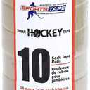 Sports Tape SportsTape Clear Hockey Tape - for Socks and Gear, Easy to Stretch and Tear (10 Pack), One Size