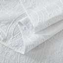 Boryard California King Quilt Bedding Set, 3-Piece Lightweight Soft Coverlet Set (111x106 inches) with 2 Pillow Shams (20x36 inches), White