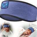 Voerou Sleep Headphones Wireless Bluetooth Sweatproof Headband, Sleeping Headphones with Ultra-Thin Stereo Speakers for Side Sleepers, Sleeping, Workout, Running, Yoga, Air Travel, Meditation