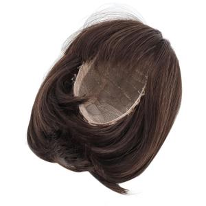 Semme Doll Wigs For 16 Inch Dolls, BJD Doll Wig, Straight Bang Shoulder Length Soft Fiber, Easy Cutting, for 1/3 BJD Doll (Dark Brown)