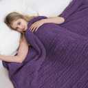 Electric Heated Blanket 6 Heating Settings & 10H Auto Off Full 7284 Double Sided Plush Sherpa Ultra-Soft Warm Thick, Machine Washable, Fast Heating, Home Office, Dark Purple
