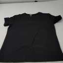 Beotyshow Men's Ribbed Knit T Shirts Short Sleeve Crew Neck Slim Fit Stretchy Muscle Shirts Basic Solid Tee Tops (Black, Small)