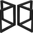 Metal Dining Table Legs 16 Inch,Iron Coffee Table Legs V Shape,Black Heavy Duty Desk Legs