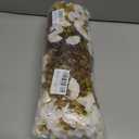 Fake Mums Artificial Fall Flowers Fake Plants for Outdoors Autumn Decor, 12 Bundles White Silk Morning Glory with Eucalyptus Look Real UV Resistant Faux Flowers for Outside Planters Front Door Yard