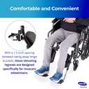 Invacare Wheelchair Elevating Legrest with Padded Calf Support, Footrest with Swing Away Function, Adjustable Length and Aluminum Footplate, Tool-Free Installation, Designed for Invacare Wheelchair