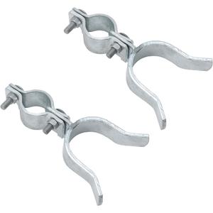 VIVIDA 1-3/8" x 2-3/8" Chain Link Gate Latch 2 PCS, Fence Fork Latch for Metal Gates with Padlock Hole, Galvanized Steel, Chain Link Fence Parts