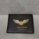 MUDOR Coin Collection Holder Book for Collectors, PVC FREE, 120 Pockets Collecting Storage Album Organizer Supplies for Half Dollar, Silver Dollar (120 Pockets) Black