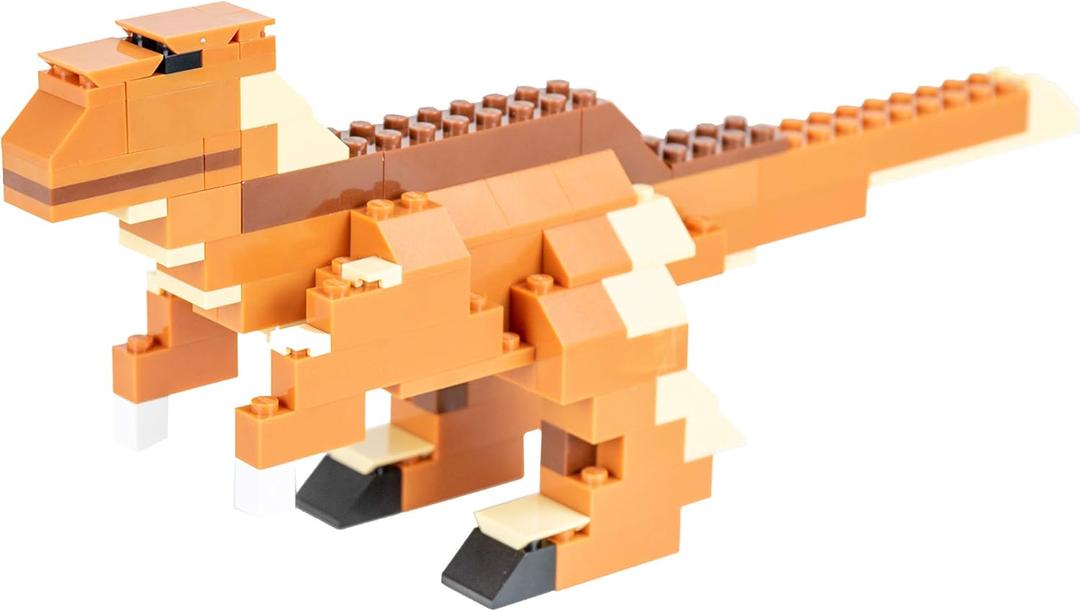 Strictly Briks Compatible with Lego Classic Bricks Dinosaur Building Set, Raptor, 111 Pieces, 100% Compatible with All Major Building Brick Brands, for Kids Ages 6+, 5 Pack