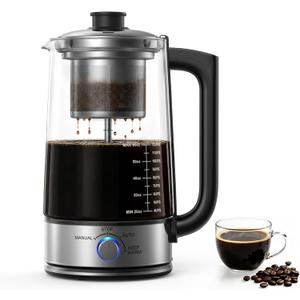 12-Cup Electric Percolator Coffee Pot, Glass Percolator Coffee Maker