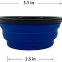 Collapsible Dog Bowl, 6 Pack, Portable, Safe, Reusable, Suitable for Indoor and Outdoor Use