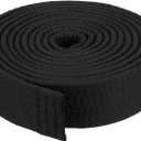 PATIKIL Taekwondo Colored Ranking Belt, Polyester Martial Arts BJJ Belt Judo Karate Belt for Coach Teaching Practice (1.6"x9.8Ft, Black)