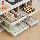 PAKETA 4 Pack Expandable Pull Out Cabinet Organizer,21" Deep
Pull Out Drawers for Cabinets with width from 9" to 14",Sliding Drawers for Cabinets with Upgrade 3 Slide Rails,hold 65 lbs