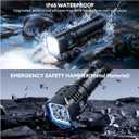 WdtPro Rechargeable Flashlights High Lumens, 2000mAh Super Bright LED Flashlight, Metal Pocket Flash Light Small EDC Flash Light for Home Camping Fishing Hiking