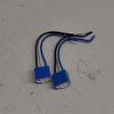 2 PCS H4 HB2 9003 Wiring Harness Headlight Socket, 16AWG Ceramic Pigtail Socket Wiring Harness Headlight Plug, Fog Light Connector Plug for Car, Truck, Boat (Blue)