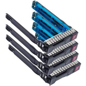 Pack-4 2.5" SAS SATA SFF SAS Drive Tray Caddy 651687-001 651699-001 Compatible for HP Gen8 Gen9 G8 G9 ML350p DL360e DL320e DL380e SL270 sL230