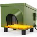 Courpal Weatherproof Outdoor Heated Cat House Insulated Warm Pet Shelter OHCH 02