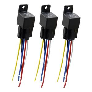 40 Amp 48V DC SPDT Relay Socket - Waterproof 5 Pin Relay Harness Plug, Replaces Type: JD-2912 (3pcs)