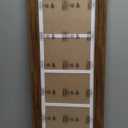 6x15 Picture Frame Display 2 opening 5X7 Double Picture Frame Collage,Multi Photo Frame with Mat,Plexiglass,Horizontal and Vertical Formats for Wall Dcor,Carbonized Brown Wood Grain