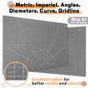 Premium 24" x 36" Large Self Healing Sewing Mat, 5-Ply Rotary Cutting Mat for Quilting, Double-Sided Cutting Board for Crafts Cutting Fabric Leather Modeling Projects, Anthracite Gray A1
