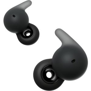 Sony LinkBuds Open Truly Wireless Earbud Headphones with an Open-Ring Design for Ambient Sounds and Newly Developed Air Fitting Supporters, Black