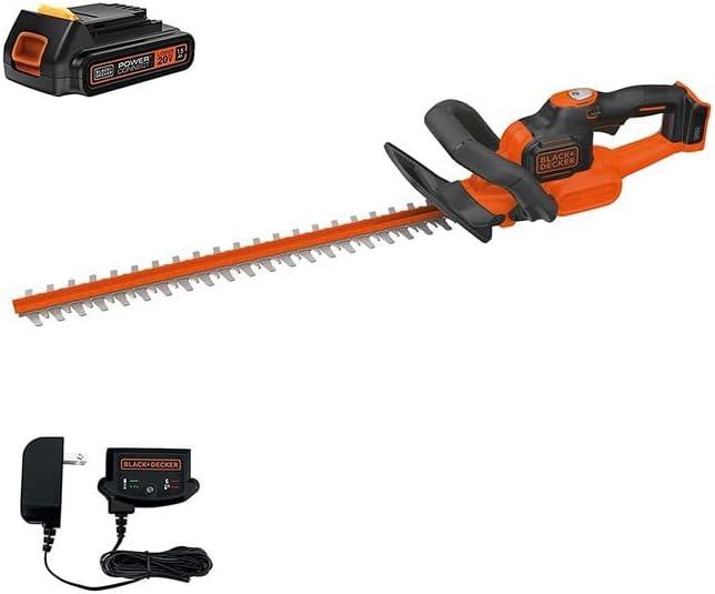 Generic 20V MAX Cordless Hedge Trimmer with Power Command Powercut, 22-Inch (LHT321FF), Black&Orange