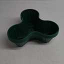 Pure Garden Set of 3 Stacking Planter Tower - 3-Tier Space Saving Flower Pots - Indoor/Outdoor Vertical Herb and Vegetable Planter (Hunter Green)