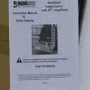 MaxxHaul 50945 Aluminum Hitch Mount Wheelchair/Mobility Carrier  50" x 29.5" Cargo Basket with 47" Ramp  500 lb Capacity  Fits RVs, Trucks, SUVs, Vans, Cars  Includes Hitch Tightener