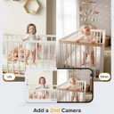 ARENTI 4MP Baby Monitor with 2 Cameras, 5" Screen Video Baby Monitor, Dual-Band 2.4G/5G WiFi with App, Split-Screen View, Auto Tracking, Cry&Motion Detection, Temp&Humidity, Night Vision, 2-Way Talk