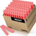 Red Chalk 100PCS, Low Dust Chalks Stick Bulk for Chalkboard Blackboard Non-Toxic
