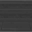Motor Trend Heavy Duty Rear Back Seat Floor Mats 2nd or 3rd Row Floor Mat for Car, SUV & Van - All Weather SUV Black Runner Rubber Mat - Floor Runner Back Row Floor Mat Interior Accessories 57" x 15"