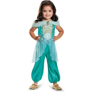 Disguise girls Disney Princess Jasmine Classic Toddler Girls' Costume (Medium (3T-4T), One Color)