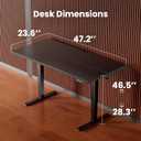 ErGear Height Adjustable Electric Standing Desk, 48 x 24 Inches Sit Stand up Desk, Memory Computer Home Office Desk, Black