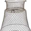Metal Rustproof Collapsible Fish Basket - Robust and Easy to Use Net Cage for Live Fish