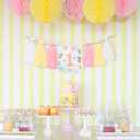 Yellow wildflower 1st high chair tassel banner,Our Little Wild flower Is Turning One Birthday Decor,Girls Wild One 1st Birthday Decoration, Floral Theme Highchair Banner (Yellow)