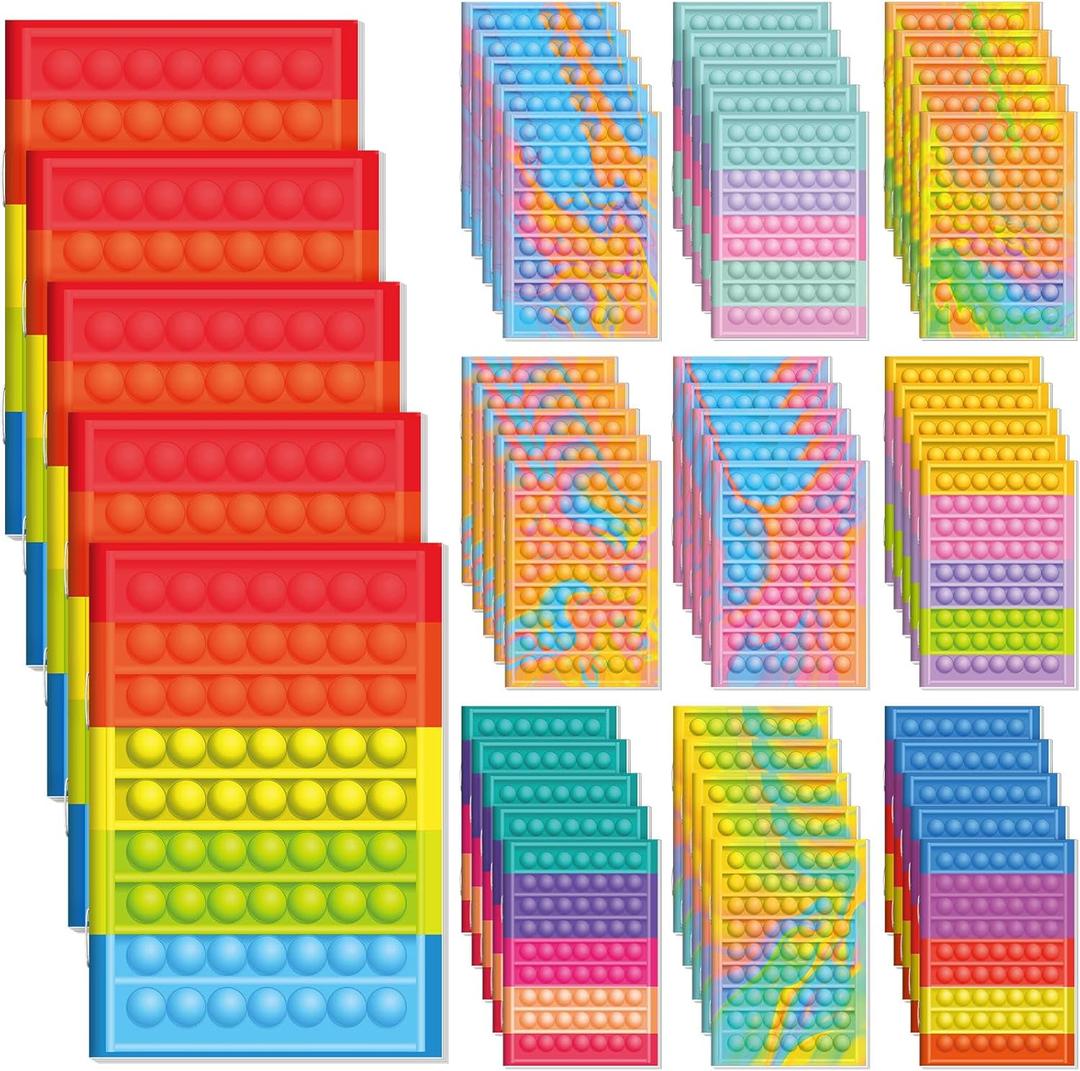 50 Pcs Mini Notebooks 4.92 x 3.35 Inch Small Pocket Notebooks Lined Notepad Portable for Students Office Notebook for Birthday Party Favors, 10 Styles Patterns