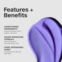 Paul Mitchell Platinum Blonde Violet Conditioner, Banishes Brass + Brightens, Ideal for Light to Medium Blonde, Silver, Gray or White Hair