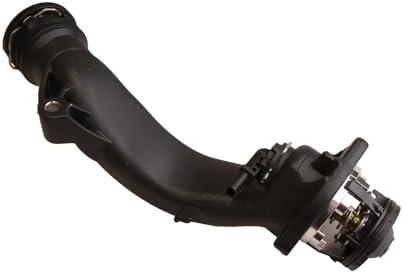 MITZONE Aluminum Coolant Thermostat Housing Assembly Compatible with 2011-2020 Mercedes Benz CL550 CLS550 E550 GL550 GLE550 GLS550 S550 ML550 SL550 ML500 S500 GL500 CL63 AMG E63 AMG 4.7L 5.5L V8 M278