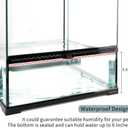30 Gallon Tall Reptile Glass Tank Terrarium 18"x18"x24" Large Habitat Enclosure for Gecko,Lizard,Chameleon,Frog,Snake,No Install Needed and Come with Tank Background