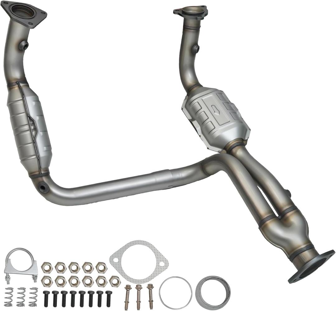 Catalytic Converter Compatible with 1999-2006 Chevy Silverado 1500 2500/Tahoe/Avalanche 1500/Suburban 1500, GMC Sierra 1500 2500/Yukon 4.3L 4.8L 5.3L, High Flow Catalytic Convertor - EPA Compliant