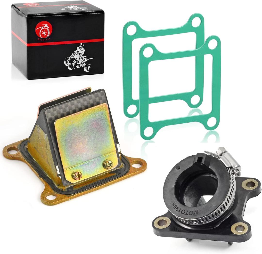 Carb Intake manifold boot and Reed Valve & Gasket For KAWASAKI KX85 KX100 2001-2021