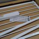 Baby Gate for Stairs, 28.5"-40" Adjustable Width, 30" Height, Dog Gate for Doorways with Pressure & Wall Mount Kits, Baby Safety Gate for Stairs, Doorways, and Indoor Use (white28.5-40",30")