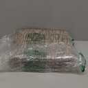 Collive Long Carpet Runners for Hallways 2.6x8ft, Washable Kitchen Rug Indoor Sink Rug, Natural/Black Woven Entryway Runner Rugs Low-Profile Front Door Floor Rug for Laundry Room Bedroom Outdoor Decor