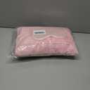 Travel Blanket, Airplane Blanket, Ultra-Soft, Warm & Lightweight, 65x40 in, Outdoor Blanket Essentials for Women, Men & Kids, Included Eye Mask, Luggage Sleeve & Backpack Clip Pink